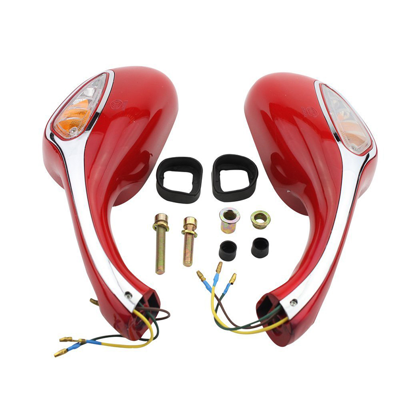 Adaptado para 50cc 70cc 90cc 110cc 125cc 150cc 250cc Scooters motocicleta mopada - 1 par 8mm retrovisor