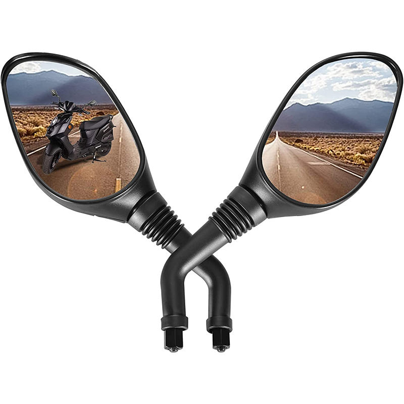 Específicamente para GY6 50cc 125cc 150cc 250cc Scooter moto mopa - 2 piezas 8mm Negro Universal Rear View Mirror