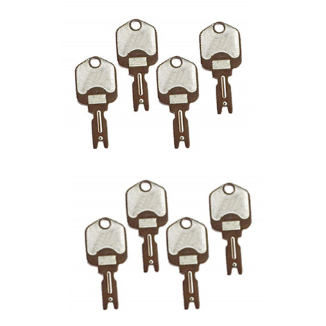 Compatible con (8) Para Clark Yale Hyster Komatsu Gradall Gehl Crown 166 Hyster Forklift Keys 6T-2663 1430 KM31166P 7738-4578 91033317