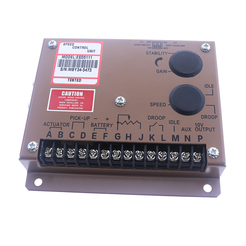 Compatible con Controlador de velocidad del motor electrónico GAC Gobernador ESD5111 Partes del generador 8017472