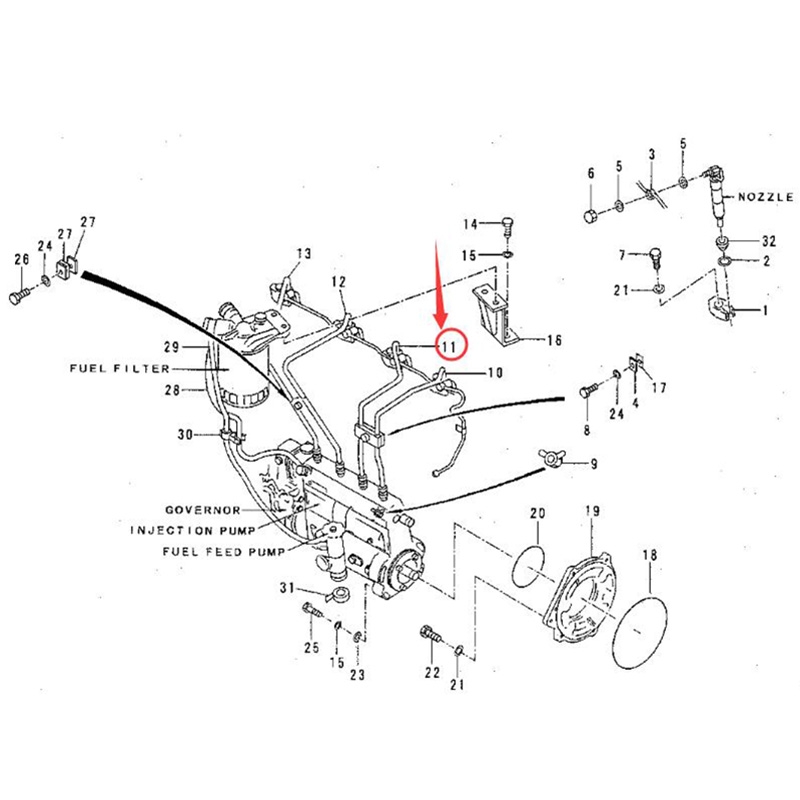 BUY For Caterpillar CAT Excavator 311 311B 312 312B Pipe 5I-7874 Original for sale