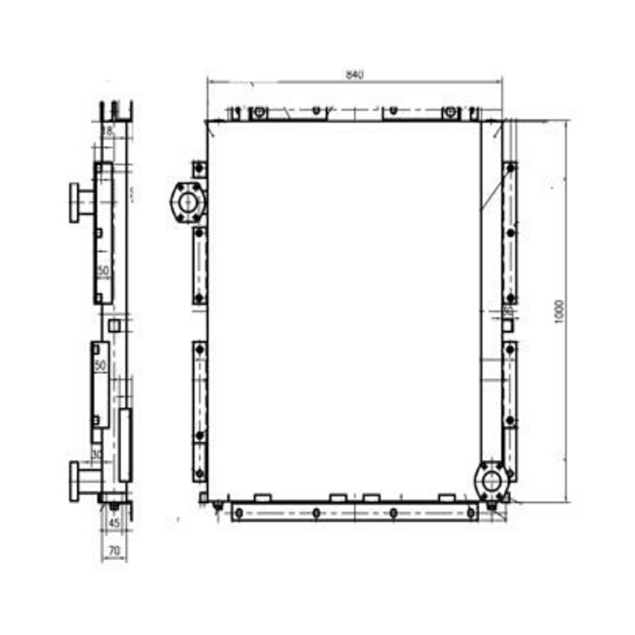 Compatible con el refrigerador hidráulico de aceite de Doosan S225LC-V