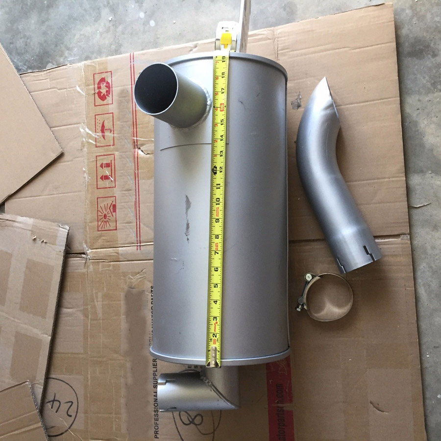 Compatible con Excavador Hitachi EX120-2 EX120-3 Motor 4BG1 Muffler Silencer 4255658 EX120-2,EX120-2,EX120K-3,EX120K-3,EX100WD-2,EX100WD-3