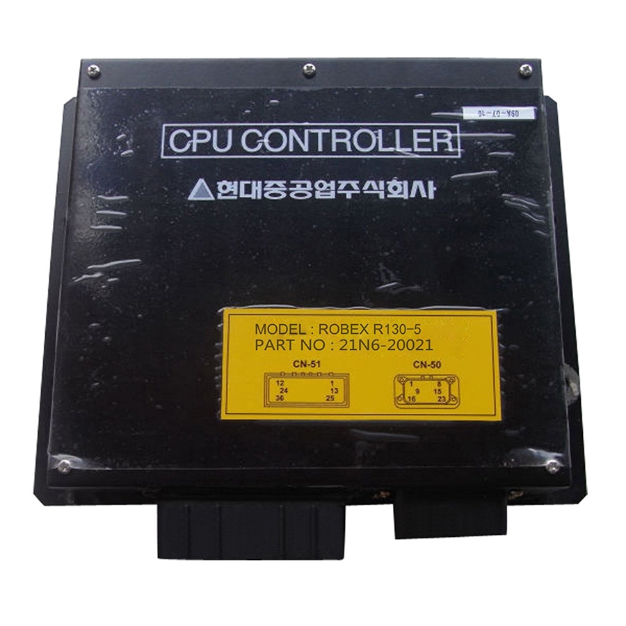 Compatible con Hyundai Excavator R130-5 Controlador de CPU 21N6-20021 21N620021