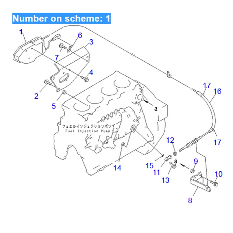 BUY For Komatsu Bulldozer D20A-7 D20PL-7 D20Q-7 D21A-7 D21AG-7 D21Q-7 D21QG-7 D21S-7 Engine 4D95S Stop Motor 600-815-7690 for sale