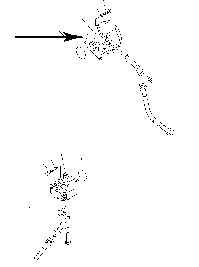 Compatible con la bomba de dirección Komatsu Bulldozer D355A-3X D355C-3 07442-71802 0744271802 D355A-3X,D355C-3
