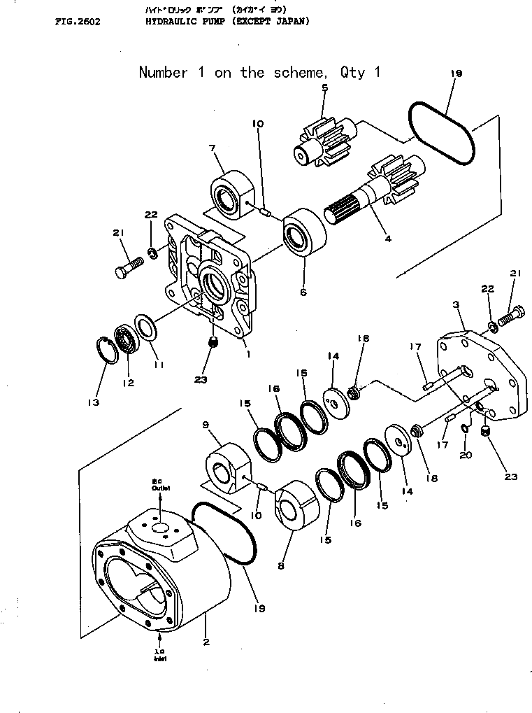 Compatible con Komatsu Bulldozer D80 D85 Bomba hidráulica 07444-66200 07444-66103 07444-66101 07444-66102 D80A-18,D80E-18,D80P-18,D85A-18,D85E-18,D85P-18