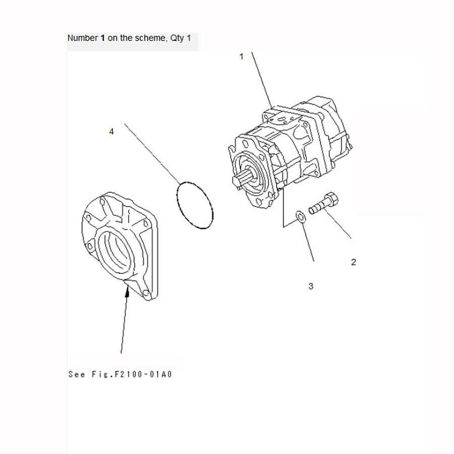 BUY For Komatsu Bulldozer D85A-2 D85E-21 D85P-21 D85A-21 Work Equipment Pump 705-51-30190 for sale