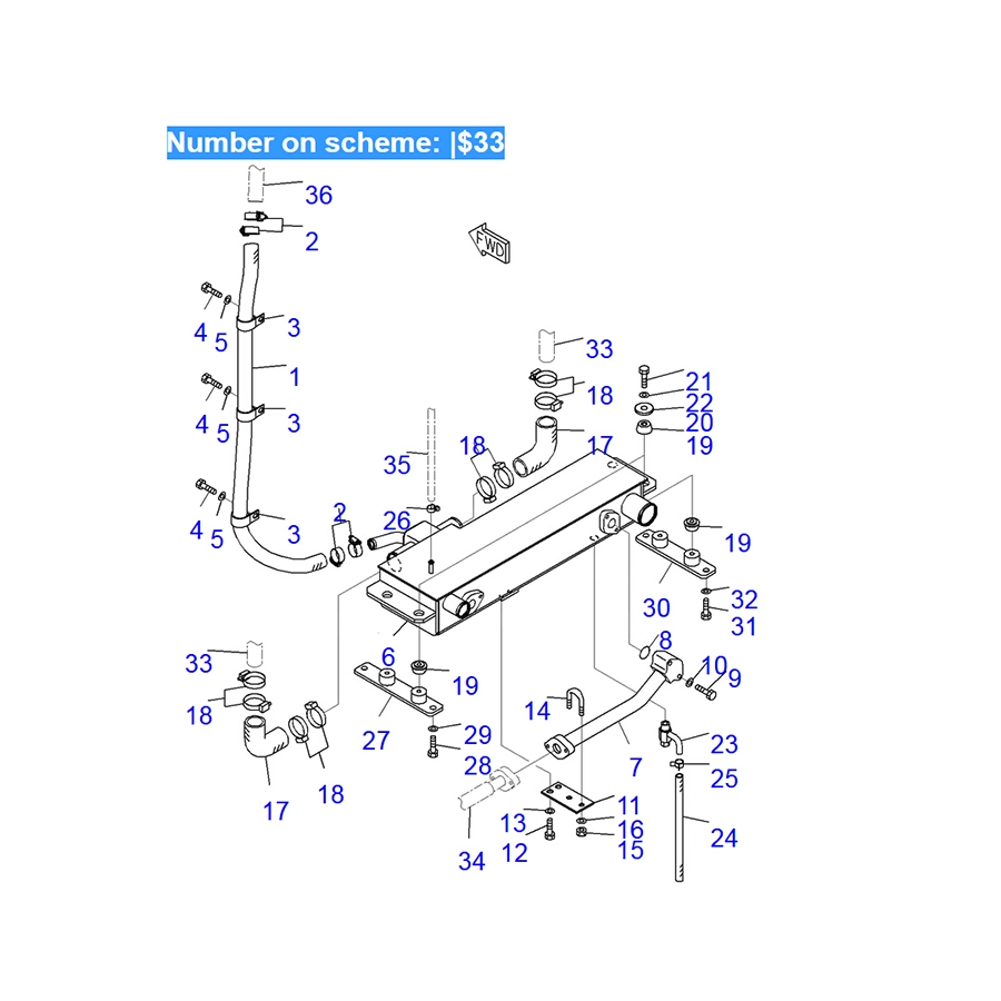 Compatible con Komatsu Bulldozer D85EX-15E0 D85EX-15R D85PX-15E0 D85PX-15R Water Tank Radiator Ass'y 154-03-75913 1540375913 D85EX-15E0,D85EX-15R,D85PX-15E0,D85PX-15R