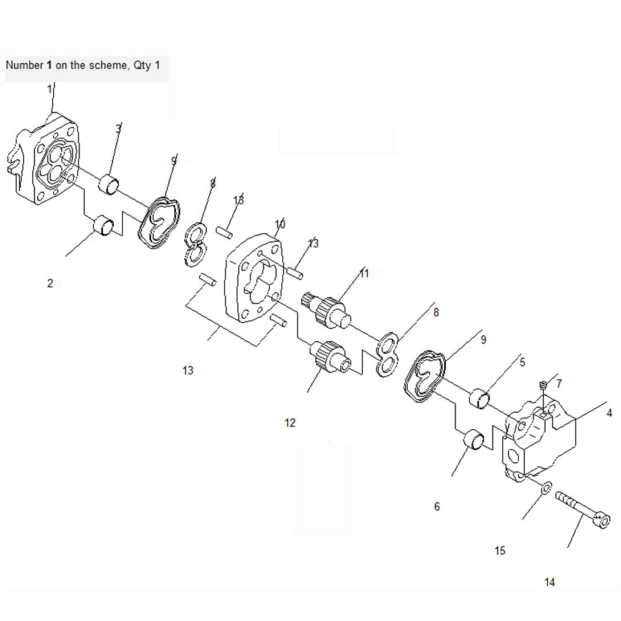 Compatible con Komatsu Excavador PC40R-8 PC45R-8 Bomba principal 705-41-01920 7054101920 PC40R-8,PC45R-8