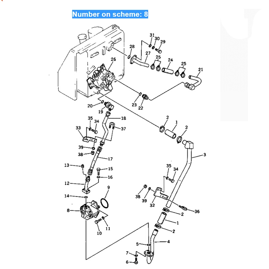 Compatible con Komatsu Grader GD705A-4 GD705A-4A Bomba hidráulica 705-12-34010 705-12-34060 7051234010 7051234060 GD705A-4,GD705A-4A