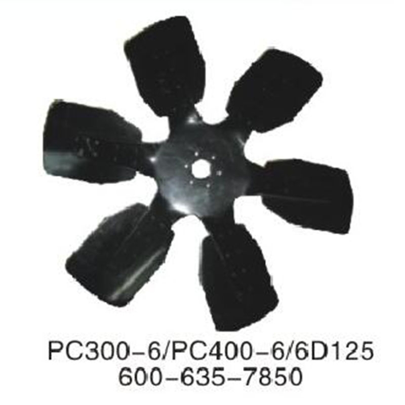 Compatible con Komatsu PC300-6 PC400-6 PC400-7 PC450-6 Excavador SAA6D125E SAA6D108E SA6D125E Ventilador de refrigeración motor 600-635-7850 6006357850 PC300-6, PC400-6, PC400-7, PC450-6