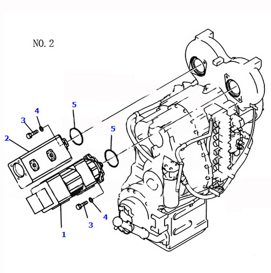 Compatible con Komatsu Wheel Loader WA470-5 Bomba hidráulica 705-51-31140
