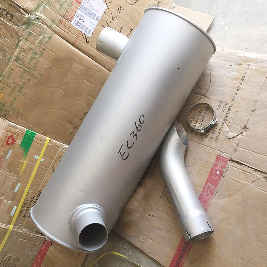 Compatible con Volvo Excavator EC330C EC360C EC460C EC460CHR Engine D12D Muffler Silencer VOE14541655 EC330C,EC360C,EC460C,EC460CHR
