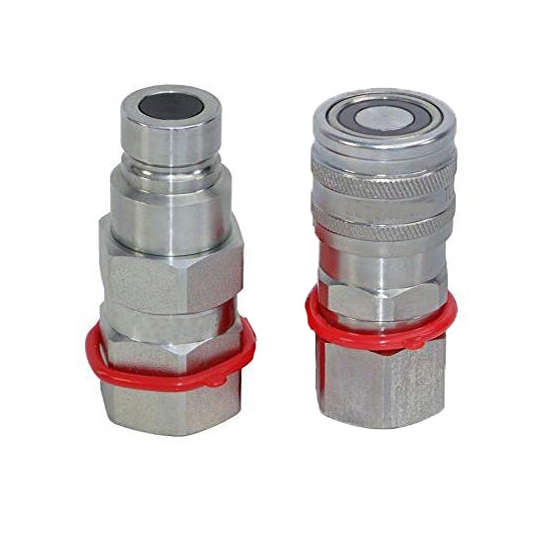 Compatible con Volvo MC60 MC70 MC80 5/8" SAE Flat Face Hydraulic Quick Connect Conjunto MC6,MC70,MC80