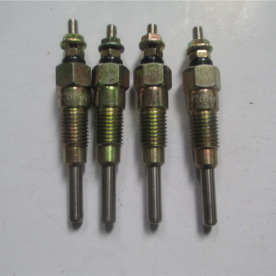 Compatible con Yanmar Engine 4TNE106D 4TNE106T Komatsu Motor 4D106D 4D106T Glow Plug 4 Unidades 1 Juego
