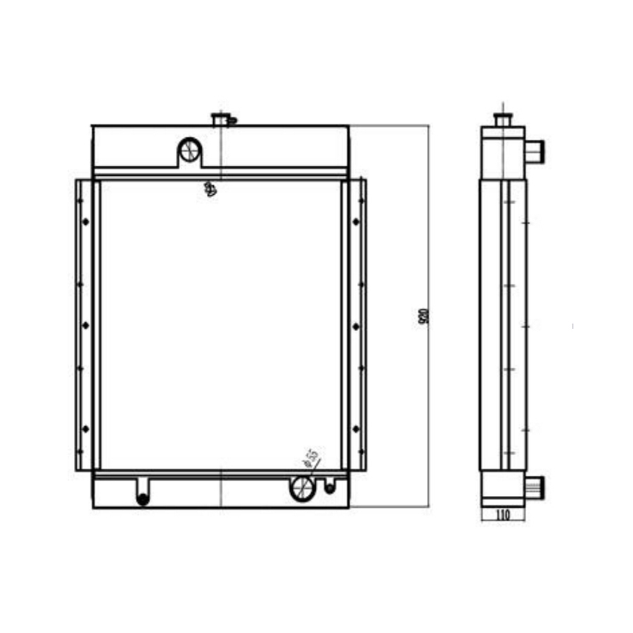 BUY For YUCHAI Excavator YC135 Water Tank Radiator Core ASS'Y for sale