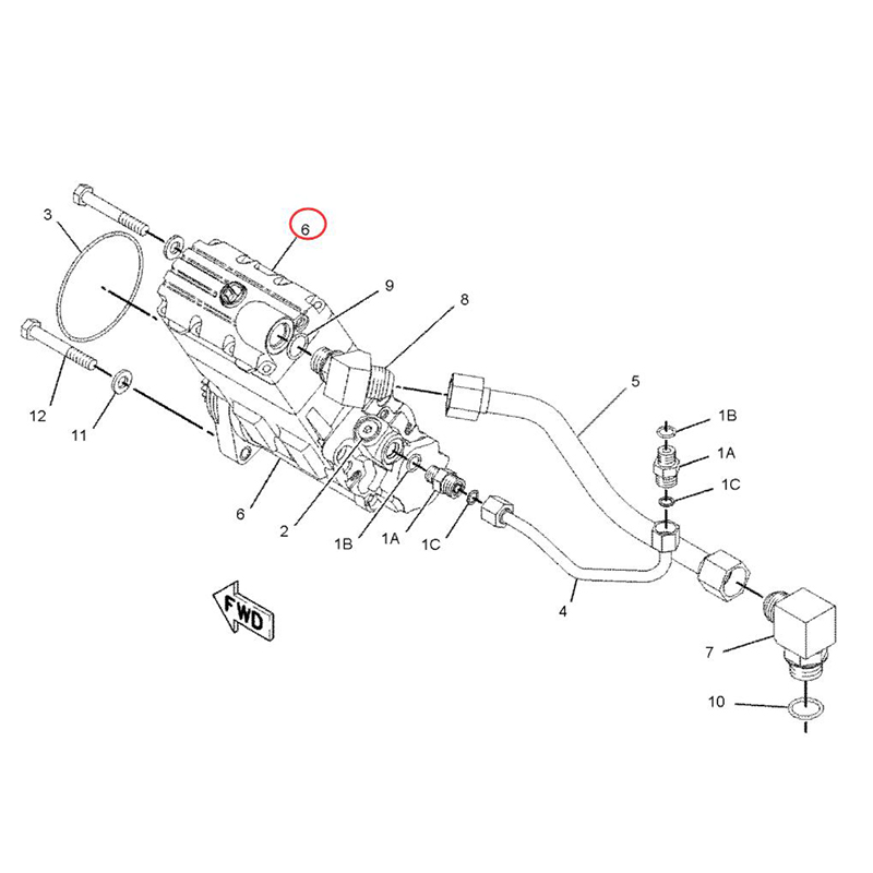 Buy Fuel Injection Pump 204-4945 for Caterpillar CAT Engine C-9 Excavator 330C Motor Grader 12H