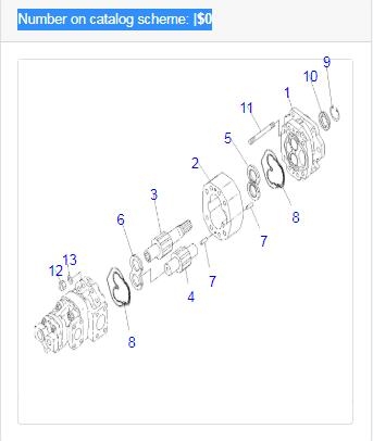 Compatible con Komatsu HM300-2R HM300-2R HM250-2 HM250-2 Dump Truck - Bomba de engranaje 705-95-07020 7059507020 HM300-2R, HM300-2R