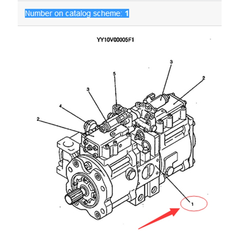 Específicamente para Kobelco SK135SRLC-1E SK135SRLC SK135SRL-1E SK135SRL Excavador - Hidráulico Bomba principal YX10V00003F1 SK135SRLC-1E,SK135SRLC,SK135SRL-1E,SK135SRL