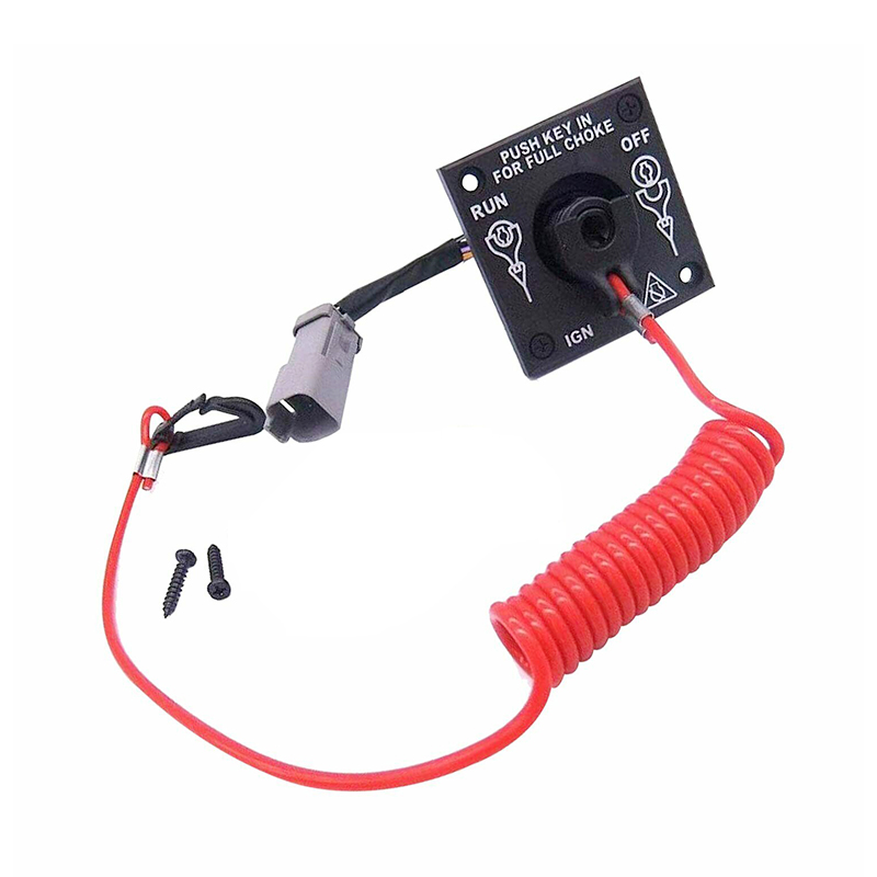 Compatible con BRP Evinrude Johnson - Ignition Safety Cut Off Key Switch 0176408