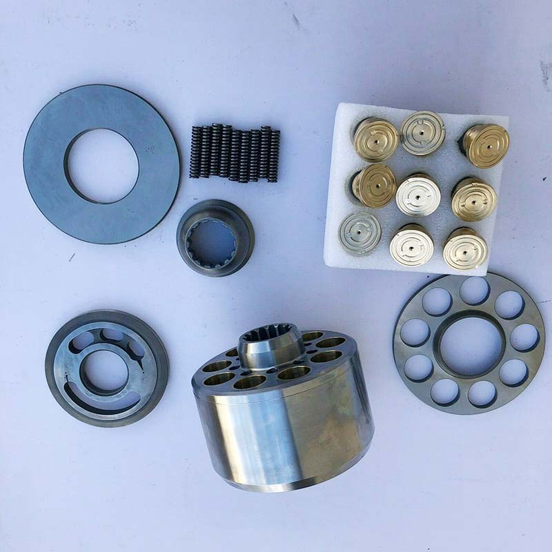 Adaptado para Kobelco Daewoo Volvo Hyundai Caterpillar Excavador - Kawasaki K3V63DT K3V63DTP Grupo de rotación de cabeza izquierda Hidraulic E312, E312B, SK120, SK100, DH130-5, DH130-7, DH140-5, DH140-7, R130-5, R140-7, EC140B
