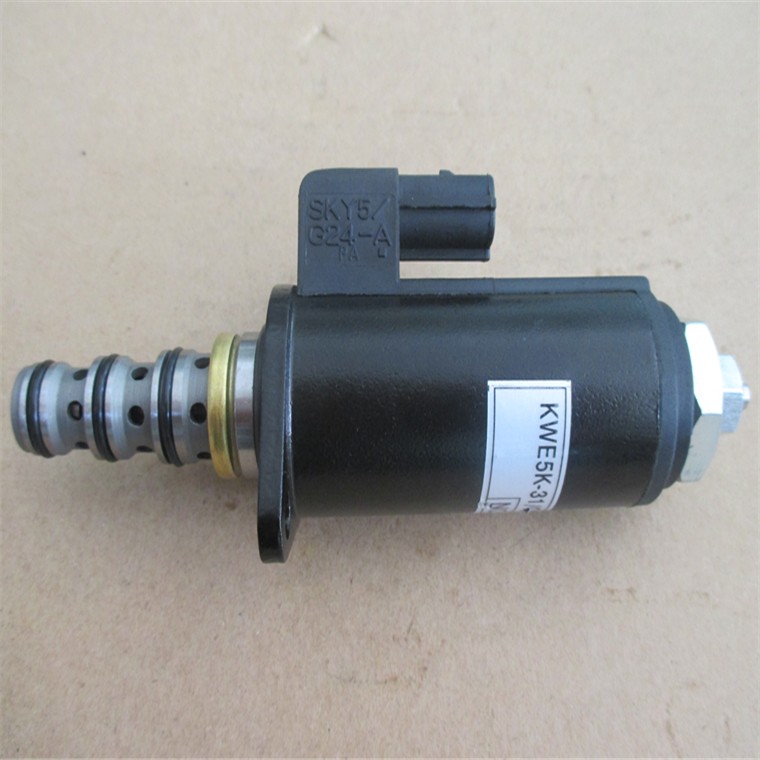 Compatible con Kobelco Excavador SK210LC-8 Pilot Safety Lock Solenoid Valve YN35V00050F1 KWE5K-31/30C50-122