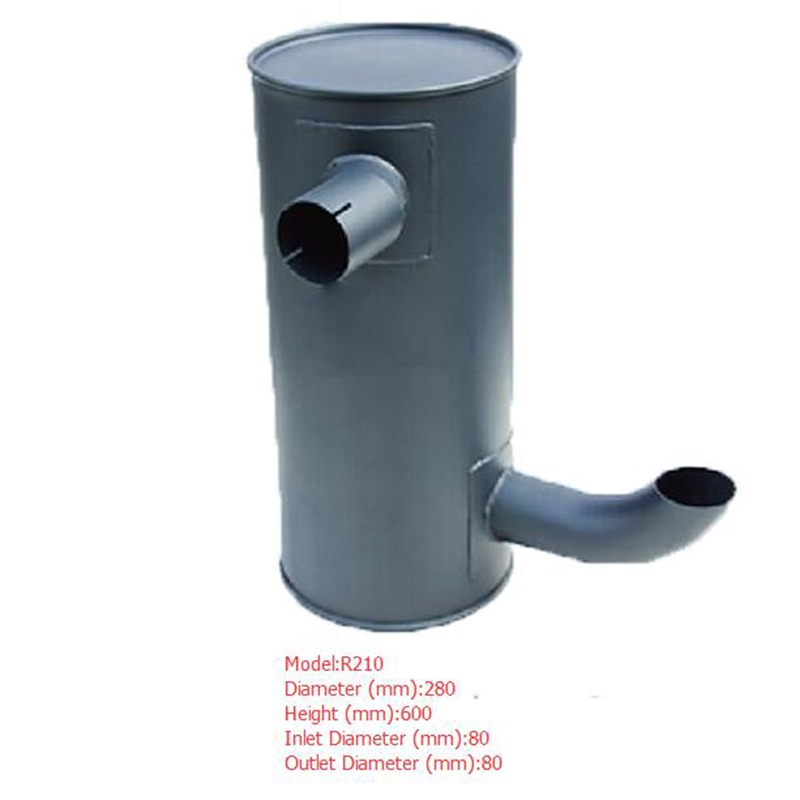 Adaptado para Hyundai Excavator R210 - Muffler Silencer