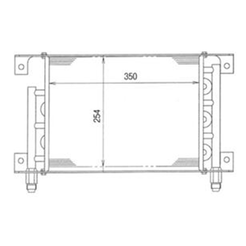 Específicamente para Komatsu Bulldozers D21A-7T D21A-7 D21S-7 - Enfriador de aceite 104-49-411 1044941111 D21A-7T, D21A-7, D21S-7