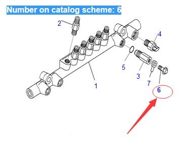 Perfecto para Komatsu Wheel Loader WA500-6 WA480-6 WA470-6 Motor SAA6D170E-5DR-W SAA6D170E-5D-01 - Original Bolt Joint ND095438-0090 ND0954380090 WA500-6, WA480-6, WA470-6