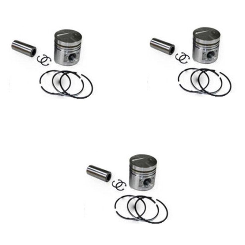 BUY STD 3 Set Piston With Ring for Yanmar 3D66 3TN66 3TNV66 3TNA66 3TNE66 Engine Komatsu for sale